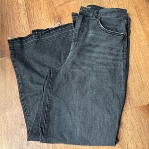 Joe’s Jeans Black Wide Leg Ankle Denim Jeans Size 27